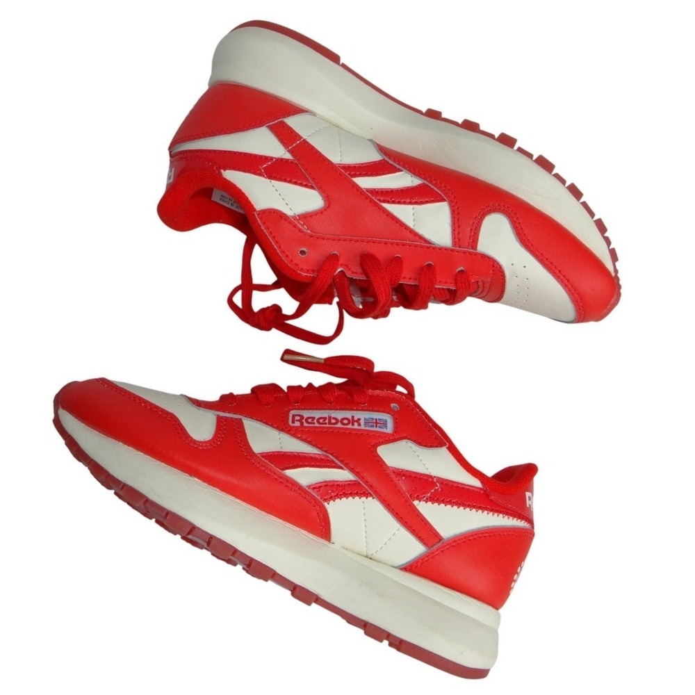 Reebok Classic Leather Popsicle Red White Sneakers GY2432 Mens 5 Womens 6.5
